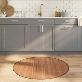 vidaXL Covor rotund, natural, 100 cm, bambus