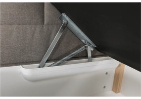 Pat tip BOXSPRING 160x200, taupe gri-maro, FERATA TV KOMFORT