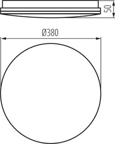 Kanlux 39742 - Plafonieră LED pentru baie ENELO, LED/24W/230V, Ø 38 cm, IP44