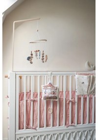 Apărătoare pentru pătuț roz deschis din bumbac organic 365 cm Blossom Pink – Cam Cam Copenhagen