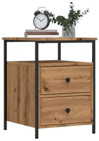vidaXL Noptiere, 2 buc., stejar artizanal, 44x45x60 cm, lemn prelucrat