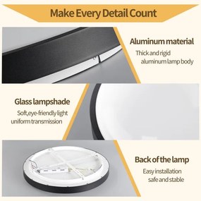 Brilagi - Corp de iluminat LED reglabil GLASS POOL DOUBLE LED/60W/230V 50 cm negru + telecomandă