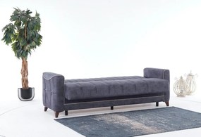 Canapea Acelya, culoare gri inchis, 225 x 82 cm