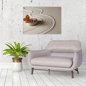 Tablou pe sticlă - Liniște în suflet (70x50 cm)