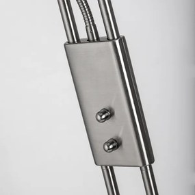 Brilagi - Lampă de podea cu dimmer SCARLETT 1xR7s/230W/230V+1xG9/40W crom mat