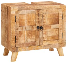 vidaXL Dulap de Baie Maro Lemn solid de mango, lemn stratificat