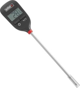 Termometru digital bucatarie Weber WB 6750, Afisare rapida, °C, F, Negru/Inox