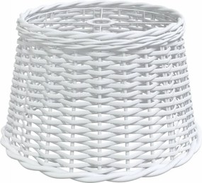 vidaXL Abajur lustră, alb, Ø45 x 28 cm, răchită