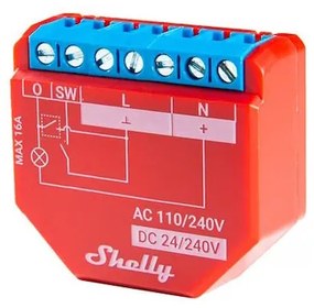 Releu Inteligent Shelly Plus 1PM cu Masurare Consum, Wi-Fi, Control Aplicatie