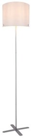 Lampadar, lampa de podea design modern Izander alb, argintiu