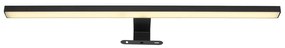 Aplica LED pentru baie design modern IP44 Jaime negru, opal