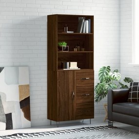 vidaXL Dulap înalt, stejar maro, 69,5x34x180 cm, lemn compozit