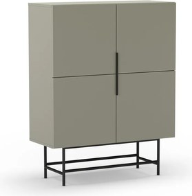 Dulap verde/gri 100x128 cm Eldia – Marckeric