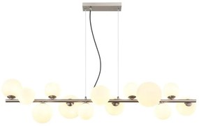Lustra suspendata 13L design modern Riha nichel