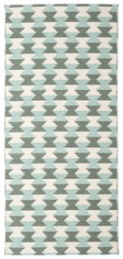 Covor tip traversă pentru interior și exterior verde/turcoaz 70x160 cm Dana Army – Pappelina