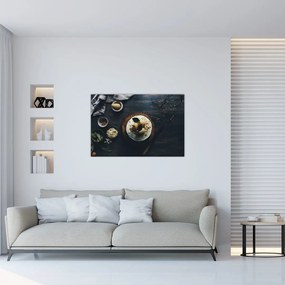 Tablou cu desert pe masă (90x60 cm)