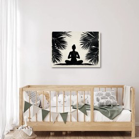 Tablou pe sticlă - Yoga (70x50 cm)
