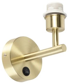 Aplică modernă aurie cu 1 lumină cu întrerupător - Combi