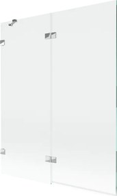 Mexen Lunar paravan de cadă cu 2 uși batante stânga 140 x 150 cm, transparent, crom - 897-140-100-01-00-L