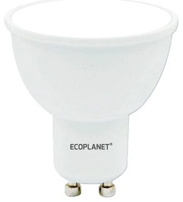 Set 3 Buc - Bec LED Ecoplanet GU10, 6W, 35W, 480LM, G, lumina rece 6500K, Mat Lumina rece - 6500K, 3 buc
