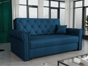 Canapea extensibilă Clovea Roma III (albastru) (cu sp. depozitare). Promo -16%. 1105516