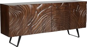 Comoda cu model 3D, Lemn Salcam, Maro, FLUID 175cm