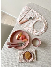 Tacâmuri pentru copii, roșu/somon din silicon 3 buc. Rose Mix – Cam Cam Copenhagen