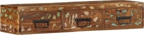 vidaXL Dulap TV montat pe perete 100x30x19 cm, lemn masiv reciclat