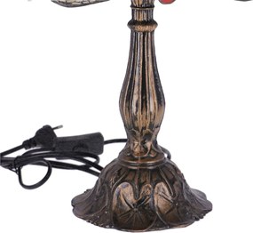Lampa de masa Tiffany Blu h 45 cm, abajur 30 cm