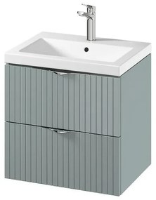 Cersanit S801-544 - Dulap suspendat pentru baie cu lavoar TIRSO 60 x 45 cm, mentă