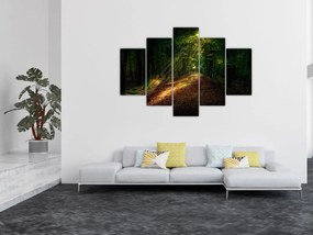 Tablou cu poteca prin pădure (150x105 cm)
