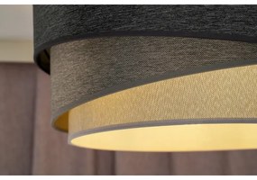 Lustră pe cablu Duolla KOBO 1xE27/15W/230V d. 45 cm antracit/gri/alb