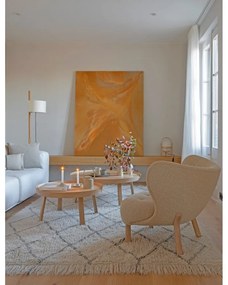Covor crem lavabil/țesut manual din lână 200x300 cm Berber Soul – Lorena Canals