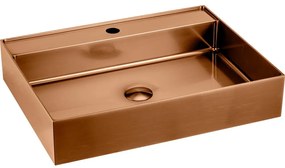 Chiuvetă arămie din oțel inoxidabil 55x42 cm Aurum – Sapho