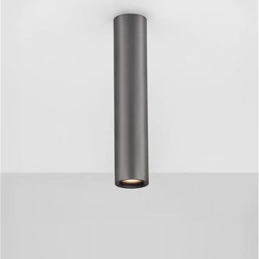 Spot aplicat LED design tehnic LUISA nickel negru, H-20cm