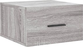 vidaXL Noptieră montată pe perete gri Sonoma 35x35x20 cm