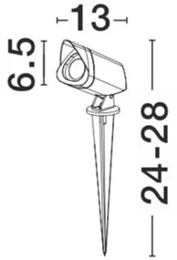 Tarus cu proiector LED iluminat exterior IP65 INSIDE NVL-9010002
