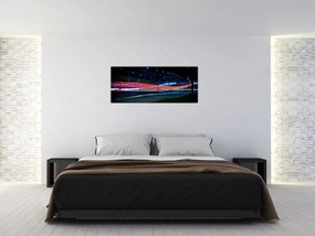 Tabloul orașului nocturn (120x50 cm)