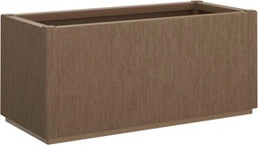 vidaXL Cutie de flori pentru grădină Maro 80 x 36 x 35 cm PP