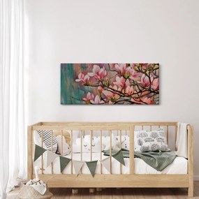 Tablou - Pictură în ulei, Sakura în floare (120x50 cm)