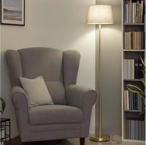 Brilagi - Lampă de podea LED CERIA 1xE27/20W/230V, Ø 30 cm, gri/auriu