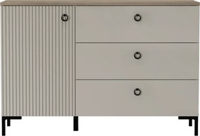 Comodă, stejar Taupe/stejar silverjack, DOMCA 1D3S