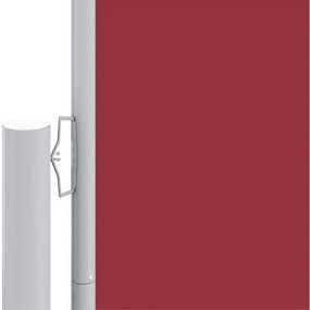 Copertina laterala retractabila, rosu, 220x600 cm Rosu, 220 x 600 cm