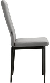 Scaune de dining gri 2 buc. din catifea Kelly – Støraa