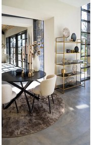 Scaun de sufragerie bej tapițat Elyna – Light &amp; Living