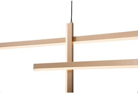 Lustră LED pe cablu dimabilă LED/41W/230V auriu Zambelis 22022