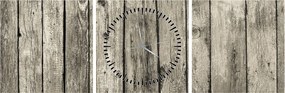 Tablou - Lemn (cu ceas) (90x30 cm)
