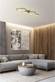 Searchlight 25772-4GO - Plafonieră LED dimabilă CIRQUE LED/37W/230V 3000K 33x97 cm