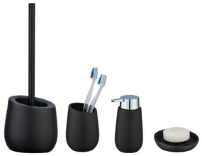 Set de accesorii de baie negru mat din ceramică Badi – Wenko