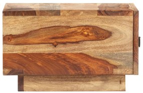 Noptiera, 40 x 40 x 25 cm, lemn masiv de sheesham